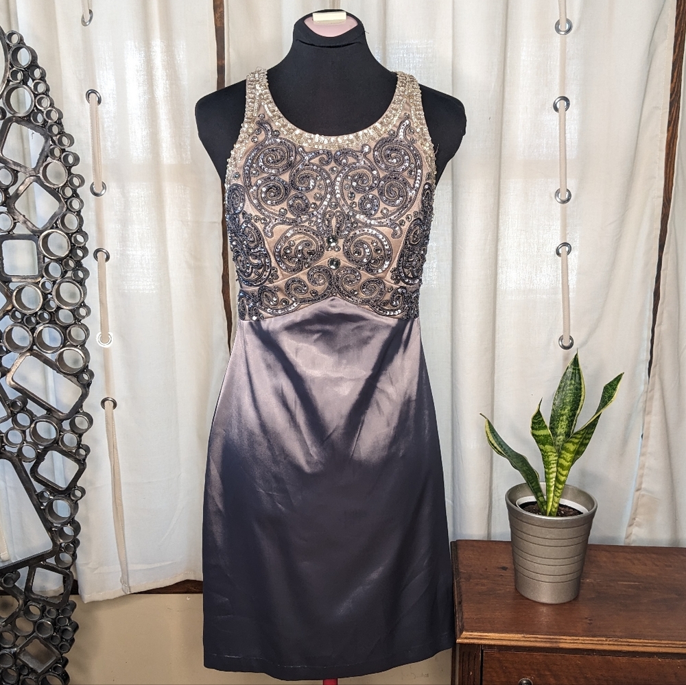 Sue Wong beaded cocktail dress 6